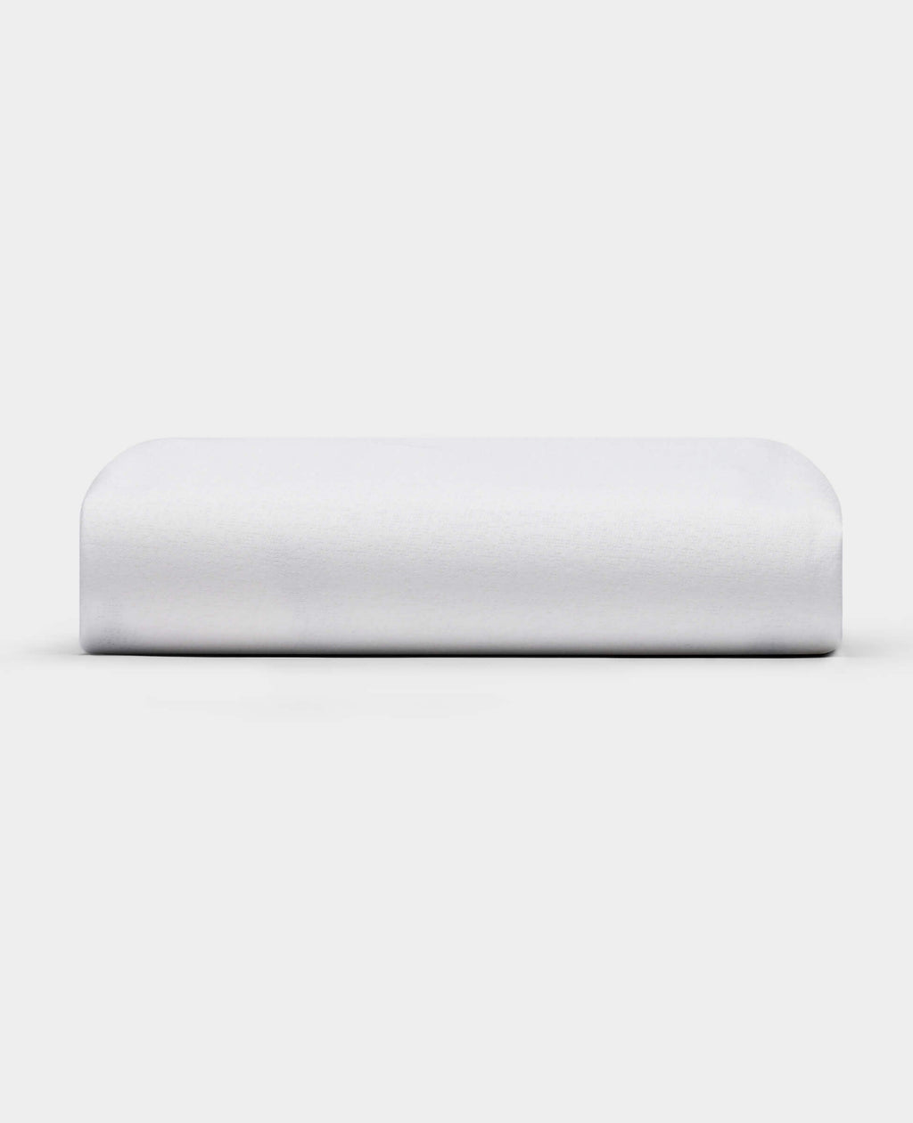 The Cozy Earth Cooling Mattress Protector is shown against a plain white background. It appears firm, rectangular with smooth, rounded edges, and has a crisp white finish.