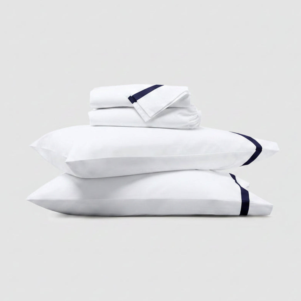 Banded Percale Sheet Set