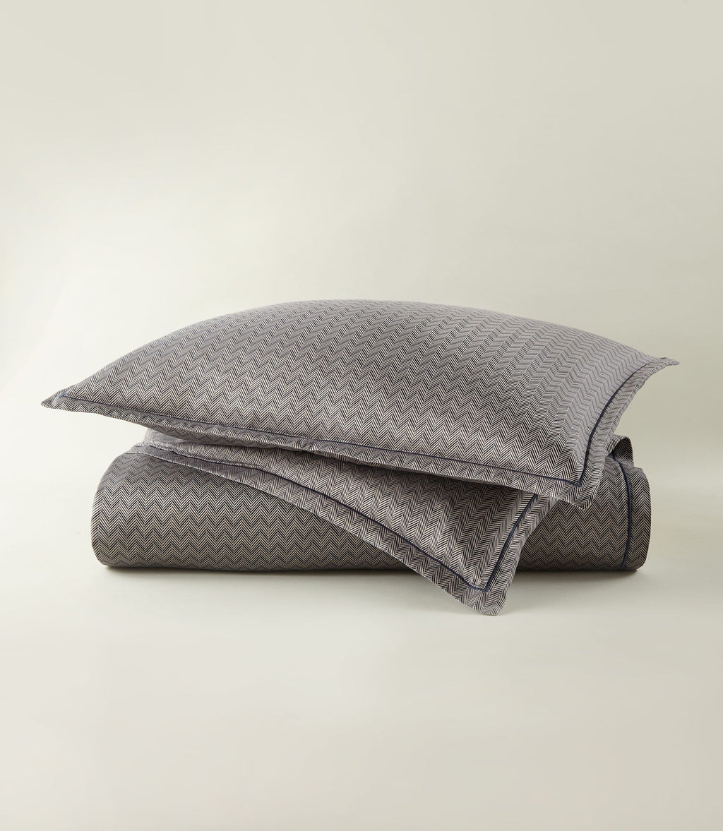 Savoy Jacquard Duvet Set Navy