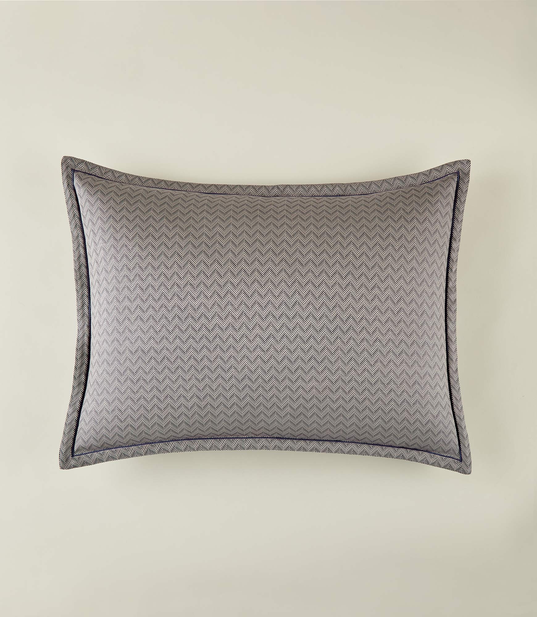 Savoy Jacquard Sham, Navy