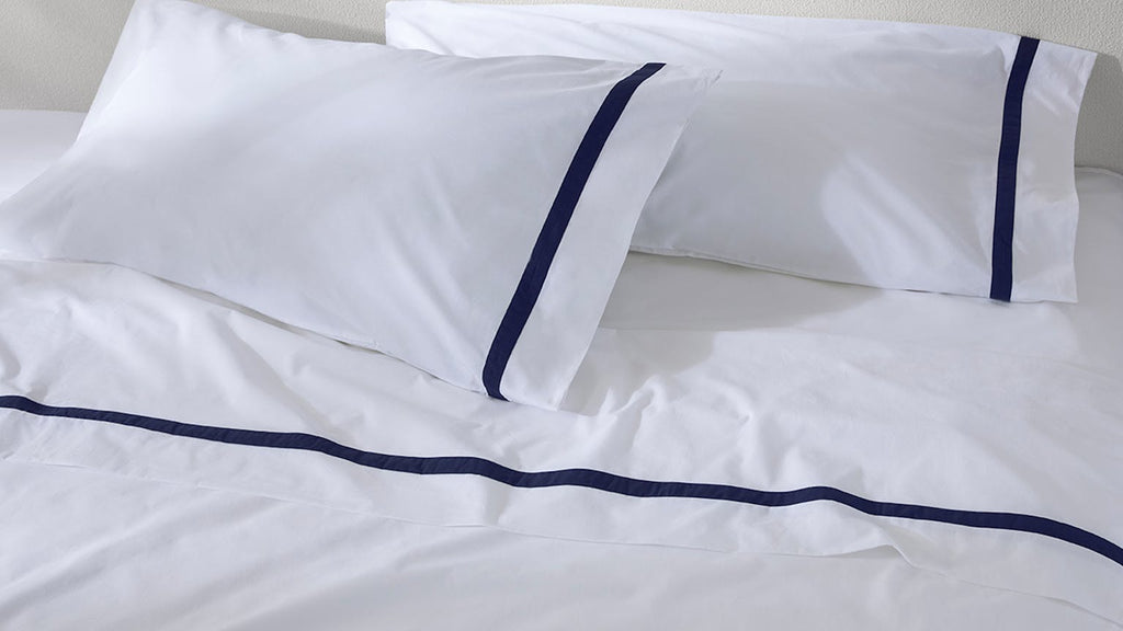 Banded Percale Sheet Set