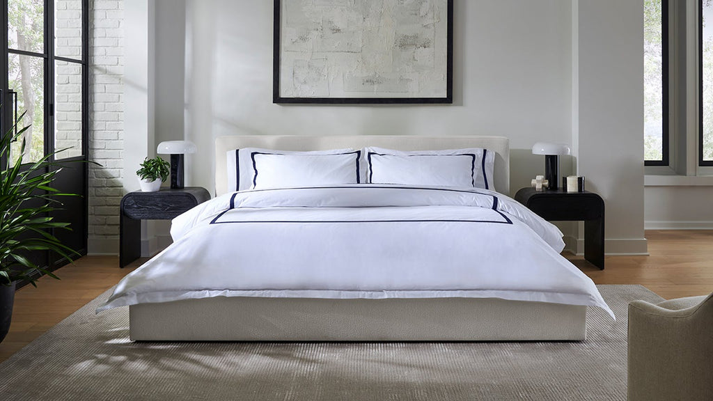 Banded Percale Sheet Set